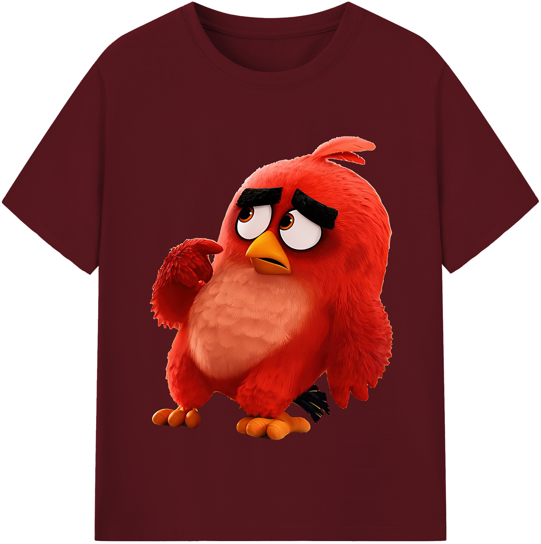 （画像用） Angry Birds アングリーバード 綿100％半袖Tシャツ（フロントプリント）
